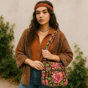 Vera Bradley English Rose Hipster Crossbody Bag - Excellent Preloved Condition